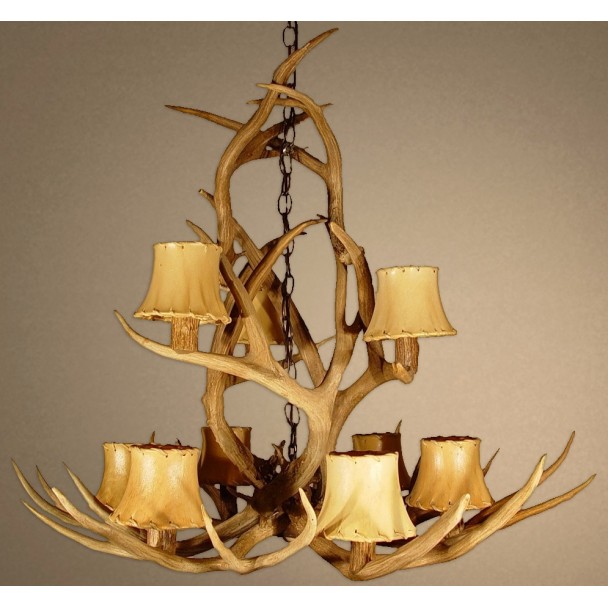 Real Antler Mule Deer Yellowstone Chandelier SP4